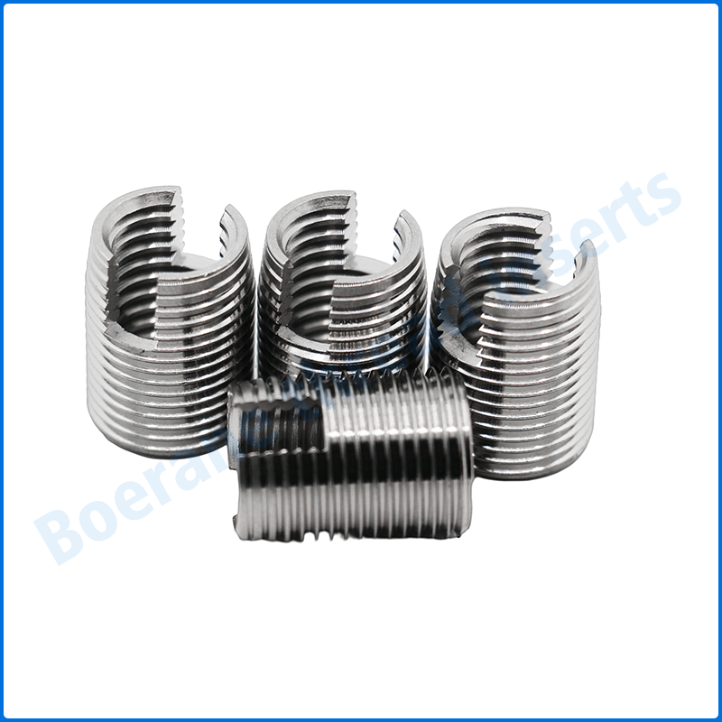 Threaded inserts selftapping with cutting slot